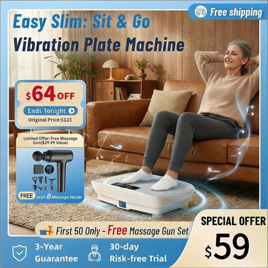 SIT & SLIM: Effortless Toning with 400LBS Support. Order Now & Get a FREE Massage Gun for a Limited Time!