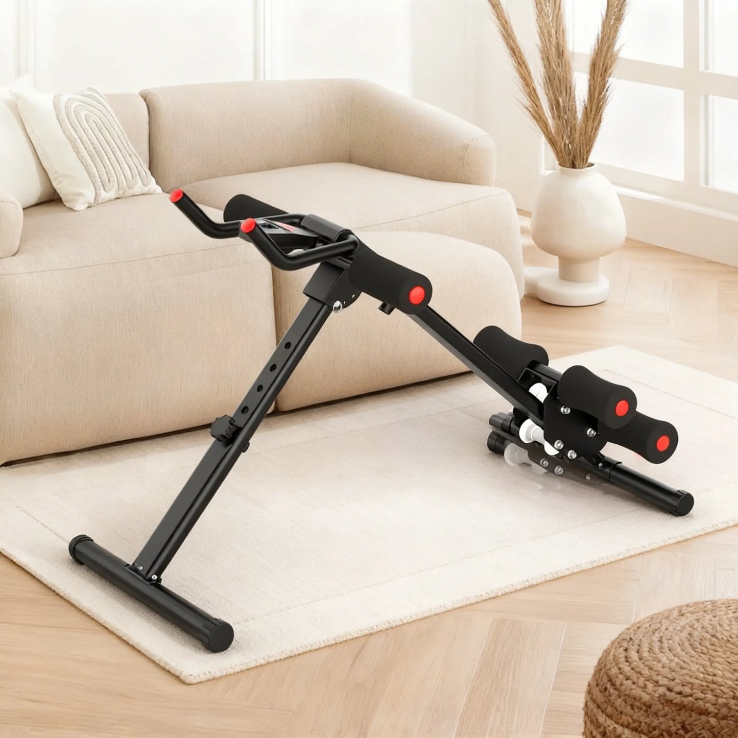 Adjustable Ab Trainer, 440LBS Capacity & Foldable